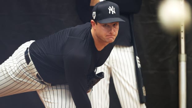 Cole at spring training on Feb. 15, 2024.